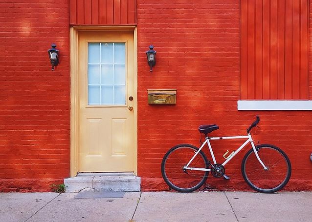 door and bike